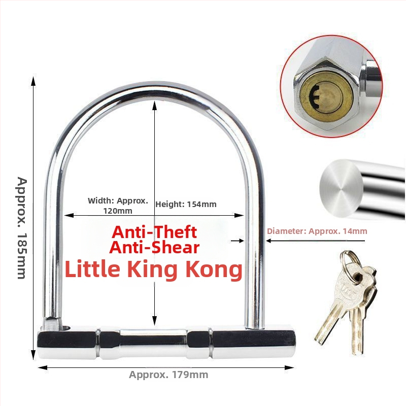 Guan ling zámok na auto, nerezová oceľ, moderný minimalistický štýl, všeobecné použitie.