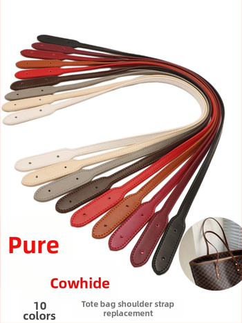 Kožený ramenný popruh pre tašky tote – náhradný popruh, mestský minimalistický štýl, jednofarebný vzor