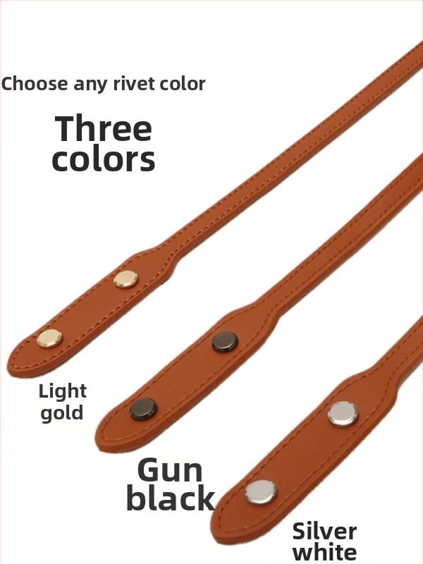 Kožený ramenný popruh pre tašky tote – náhradný popruh, mestský minimalistický štýl, jednofarebný vzor