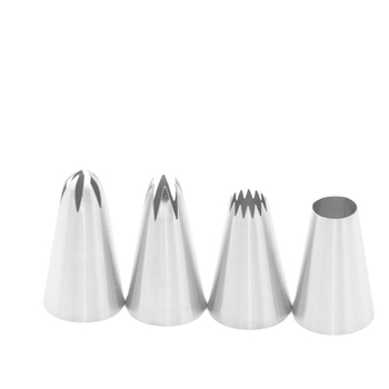 Sada 24 tipov na zdobenie z nehrdzavejúcej ocele pre koláče a sušienky, krémové trysky, moderný minimalistický dizajn