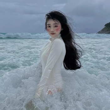 Dámske plavky s dlhým rukávom, UPF50+ ochrana proti slnku, rýchloschnúca tkanina z bavlnenej zmesi, značka Enviable