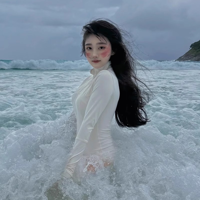 Dámske plavky s dlhým rukávom, UPF50+ ochrana proti slnku, rýchloschnúca tkanina z bavlnenej zmesi, značka Enviable