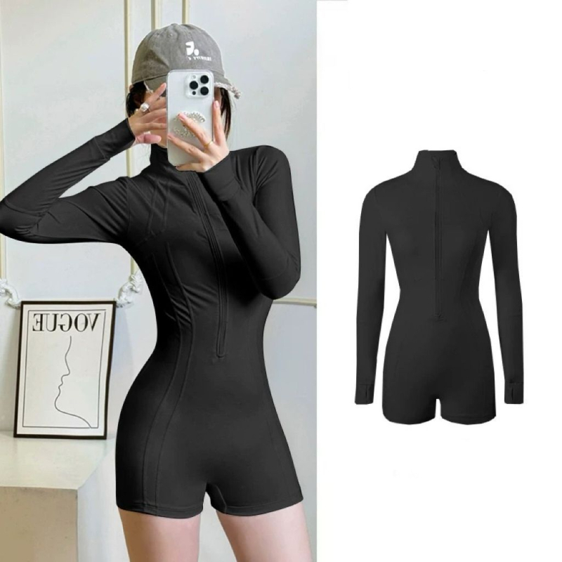 Dámske plavky s dlhým rukávom, UPF50+ ochrana proti slnku, rýchloschnúca tkanina z bavlnenej zmesi, značka Enviable