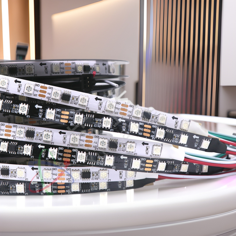 RGB fantóm LED pás WS2811, 12V, 60×5050 LED, ovládate inteligentným diaľkovým ovládaním, séria Magic Light Strip
