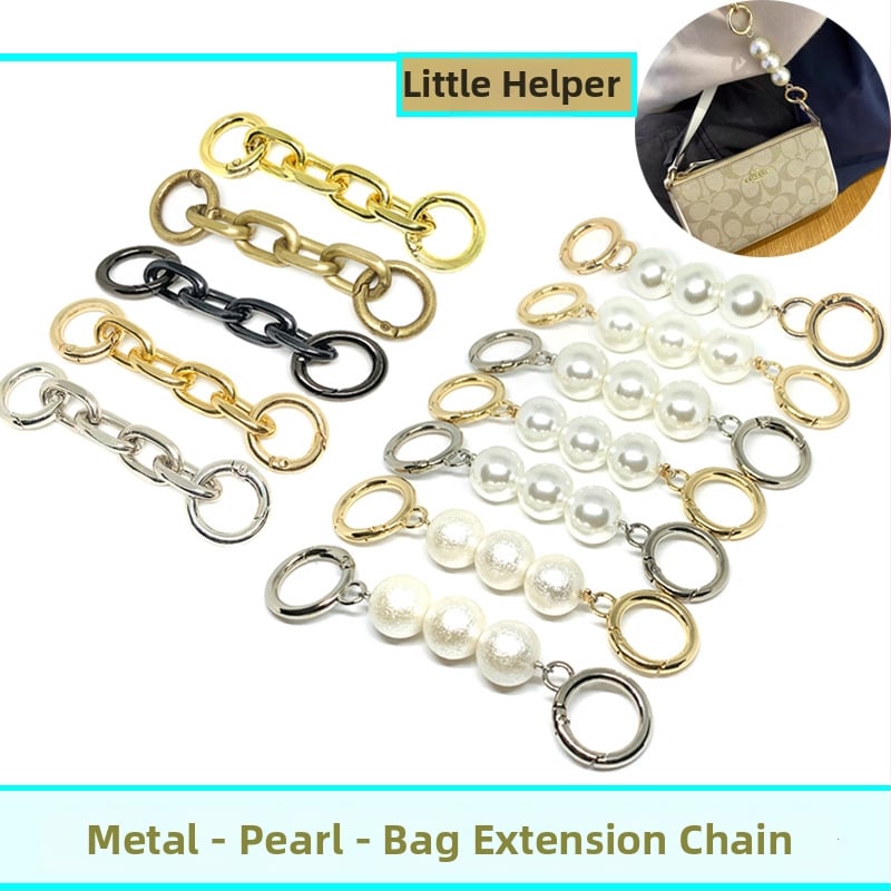 Xinhe Kovová Taška na Rameno s Predĺženým Perlovým Reťazom – Jar 2023, Vzor Krajina