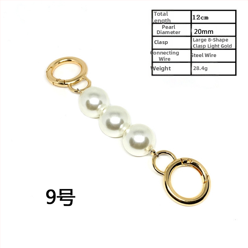 Xinhe Kovová Taška na Rameno s Predĺženým Perlovým Reťazom – Jar 2023, Vzor Krajina