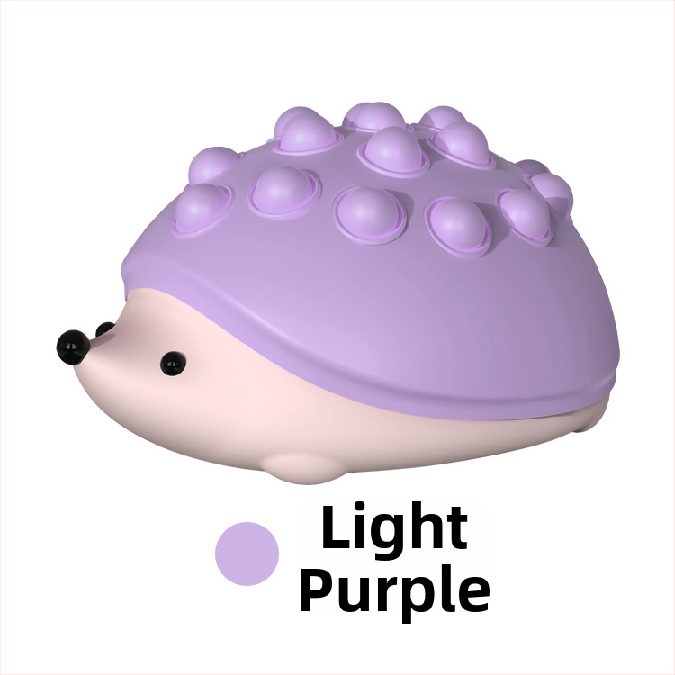 Silikónová nočná lampička v tvare ježka, stlačovacie bublinkové svetlo, USB nabíjateľná, gradientné LED osvetlenie, ROHS certifikát