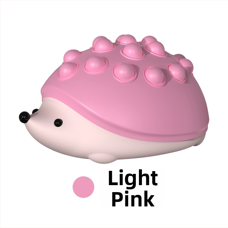 Silikónová nočná lampička v tvare ježka, stlačovacie bublinkové svetlo, USB nabíjateľná, gradientné LED osvetlenie, ROHS certifikát