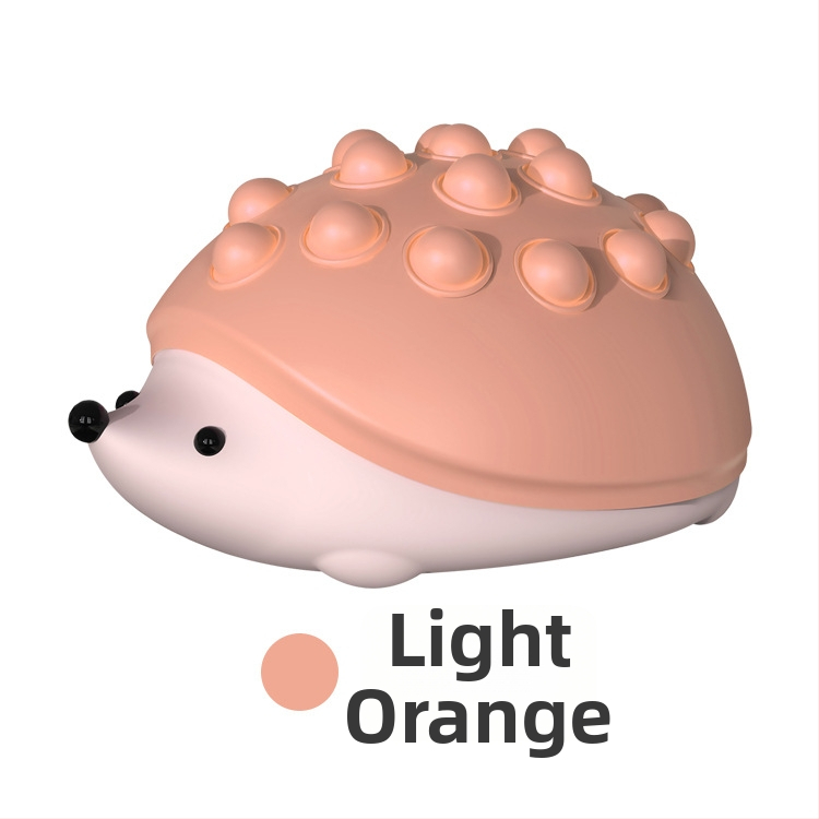 Silikónová nočná lampička v tvare ježka, stlačovacie bublinkové svetlo, USB nabíjateľná, gradientné LED osvetlenie, ROHS certifikát