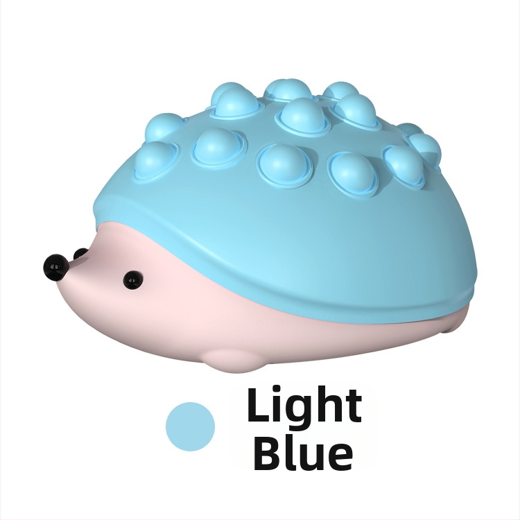 Silikónová nočná lampička v tvare ježka, stlačovacie bublinkové svetlo, USB nabíjateľná, gradientné LED osvetlenie, ROHS certifikát