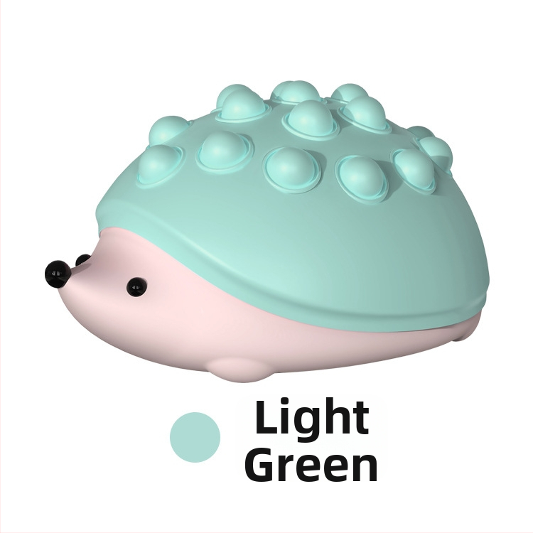 Silikónová nočná lampička v tvare ježka, stlačovacie bublinkové svetlo, USB nabíjateľná, gradientné LED osvetlenie, ROHS certifikát