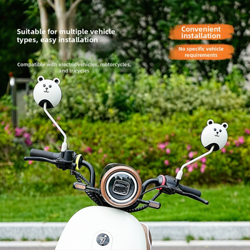 Raybeen spätné zrkadlo pre elektromobily; materiály: sklo, guma, kov, ABS; 3C certifikácia: QXQY-996; kompatibilné s elektrickými autami, motocyklami a trojkolesovými vozidlami.