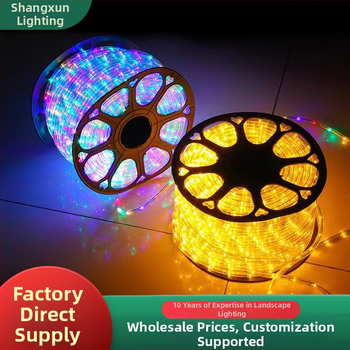 Kruhový dvojradový LED pás pre vonkajšie použitie, vhodný pre námestia a festivaly, 220V, ovládanie tlačidlom, IP55