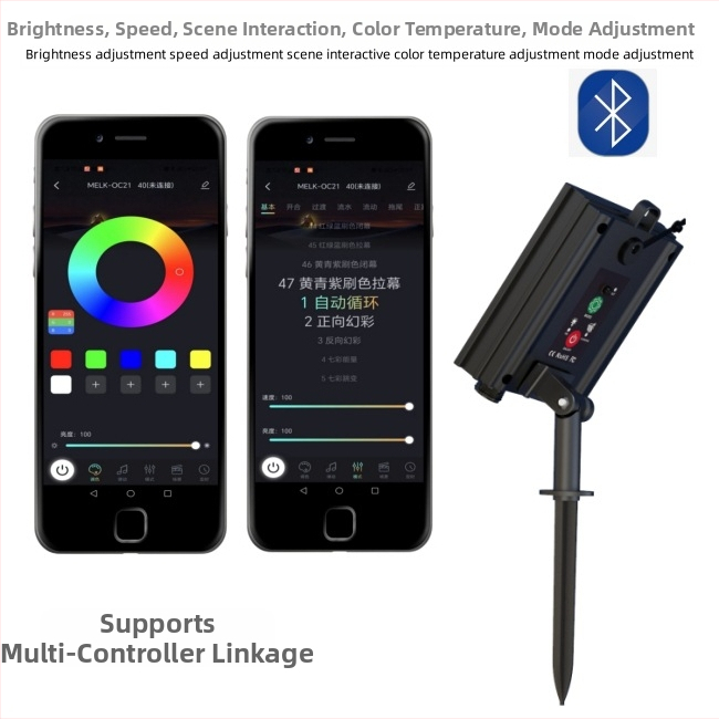Solárna LED pás s USB nabíjaním pre dvor, IP65, vstup 5V, napájanie batériou/USB/solárnou energiou, ovládanie cez aplikáciu alebo diaľkovým ovládačom