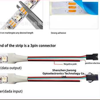 WS2812B LED pásik, 5050 SMD, vstavaný IC, vodotesný, 5V, stmievateľný