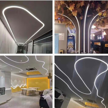 Pružný silikónový neon LED pásik, 24V, 12W, 120 LED, vodotesný