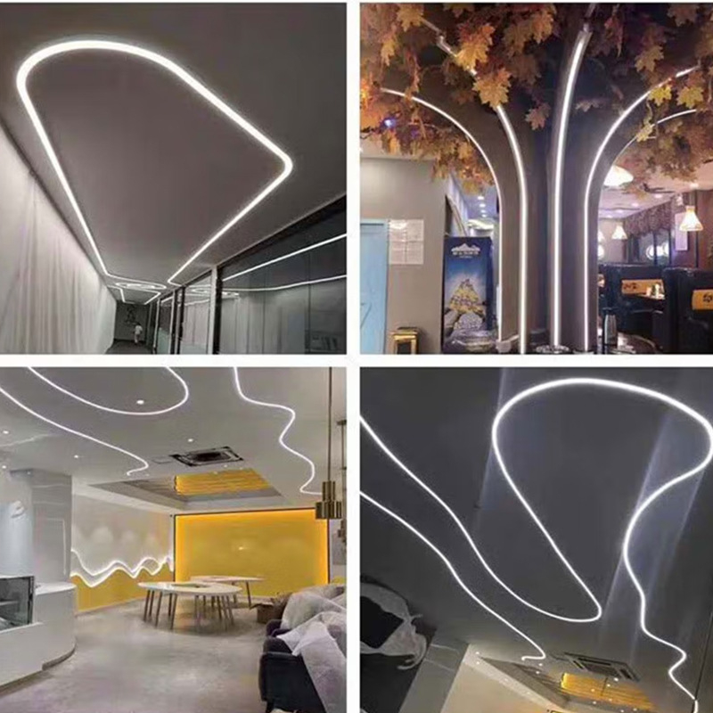 Pružný silikónový neon LED pásik, 24V, 12W, 120 LED, vodotesný