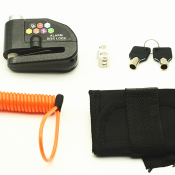 Alarmový zámok na bicykel s alarmom pre bicykle, elektrické bicykle a motocykle (Materiál: Oceľ; Značka: YUUISD; Spracovanie na objednávku: Áno; Licencovaný súkromný štítok: Áno; Unisex)