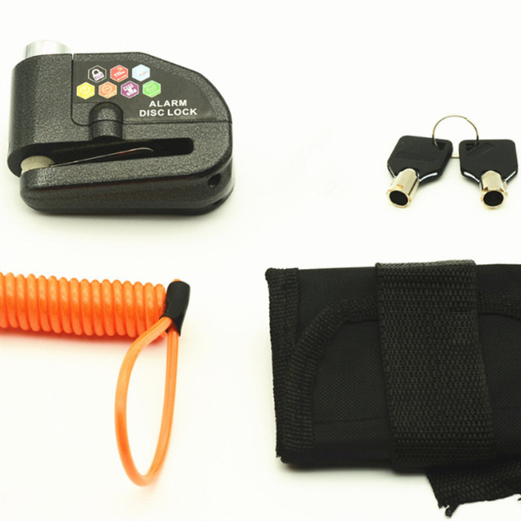 Alarmový zámok na bicykel s alarmom pre bicykle, elektrické bicykle a motocykle (Materiál: Oceľ; Značka: YUUISD; Spracovanie na objednávku: Áno; Licencovaný súkromný štítok: Áno; Unisex)