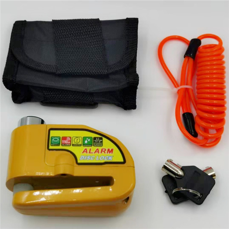 Alarmový zámok na bicykel s alarmom pre bicykle, elektrické bicykle a motocykle (Materiál: Oceľ; Značka: YUUISD; Spracovanie na objednávku: Áno; Licencovaný súkromný štítok: Áno; Unisex)