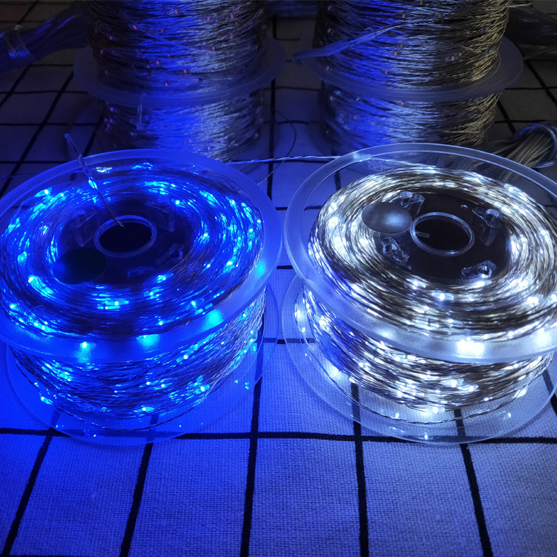 Vonkajší LED reťaz s meďaným vodičom, 1000 LED, 31V, IP44, napájanie zo zásuvky, model 19-3-19