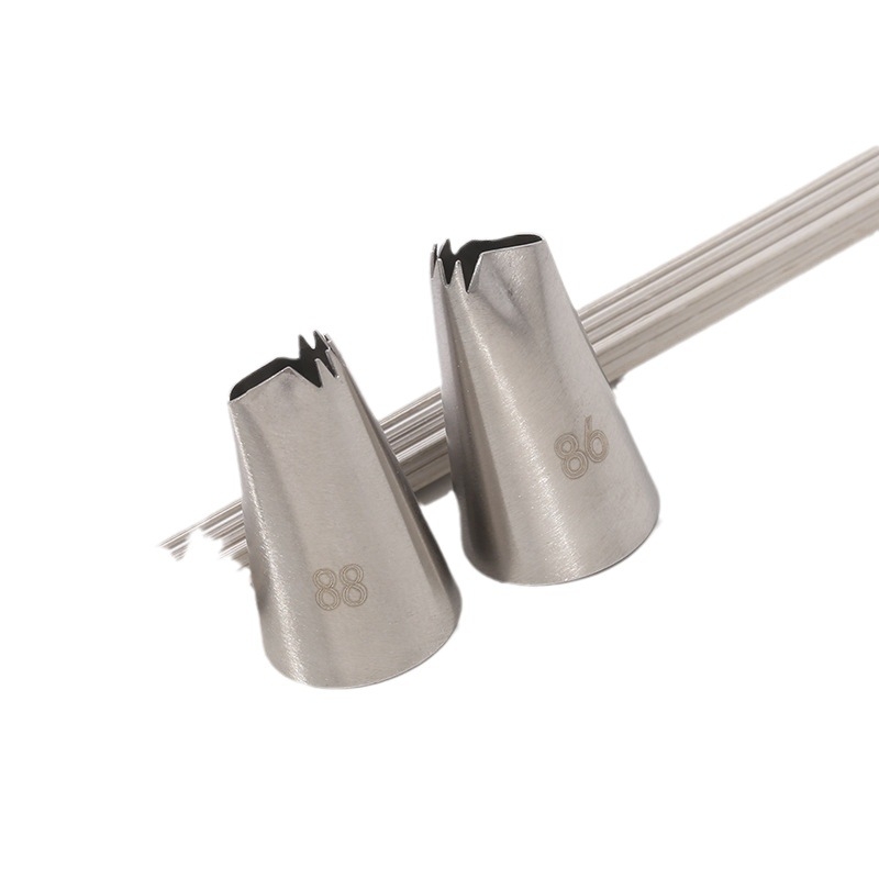 JR zdobiaca tryska na torty, 304 nerezová oceľ, dekoratívny nástroj s vintage štýlom