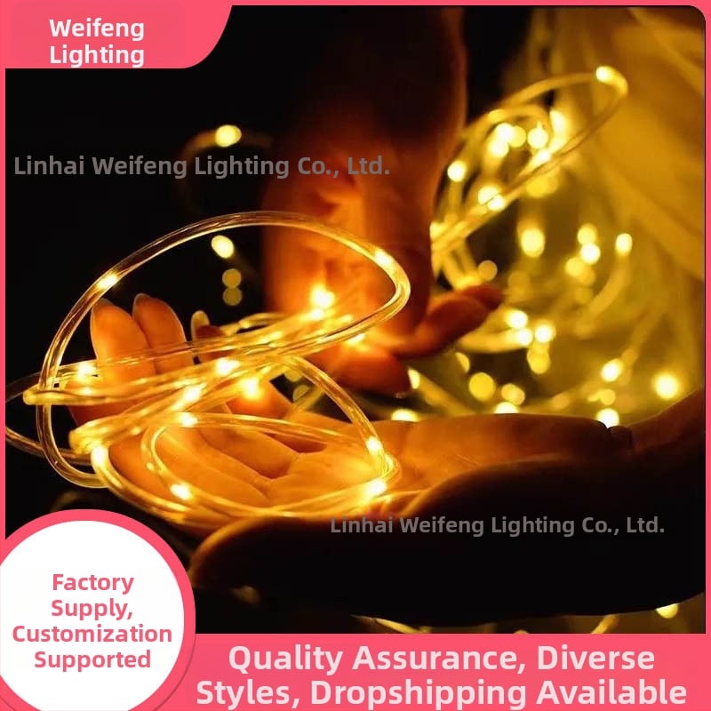 Solárne vodotesné trubkové svetlo pre vonkajšiu dekoráciu (Model 703; výkon 0.6W; vstupné napätie 2V; ovládanie tlačidlom/diaľkovým ovládaním; napájanie batériou)