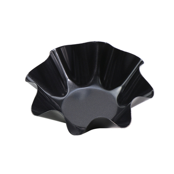 Forma na pečenie s tvarom kvetu z karbónovej ocele s protiprilepením, vhodná na vajíčkové tartové koláčiky, koláče, tortilly a ovocné koláče