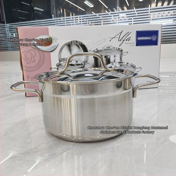 9-dielna sada riadu z nehrdzavejúcej ocele 201, s viacvrstvovým dnom, nepriľnavým povlakom, vhodná pre indukciu