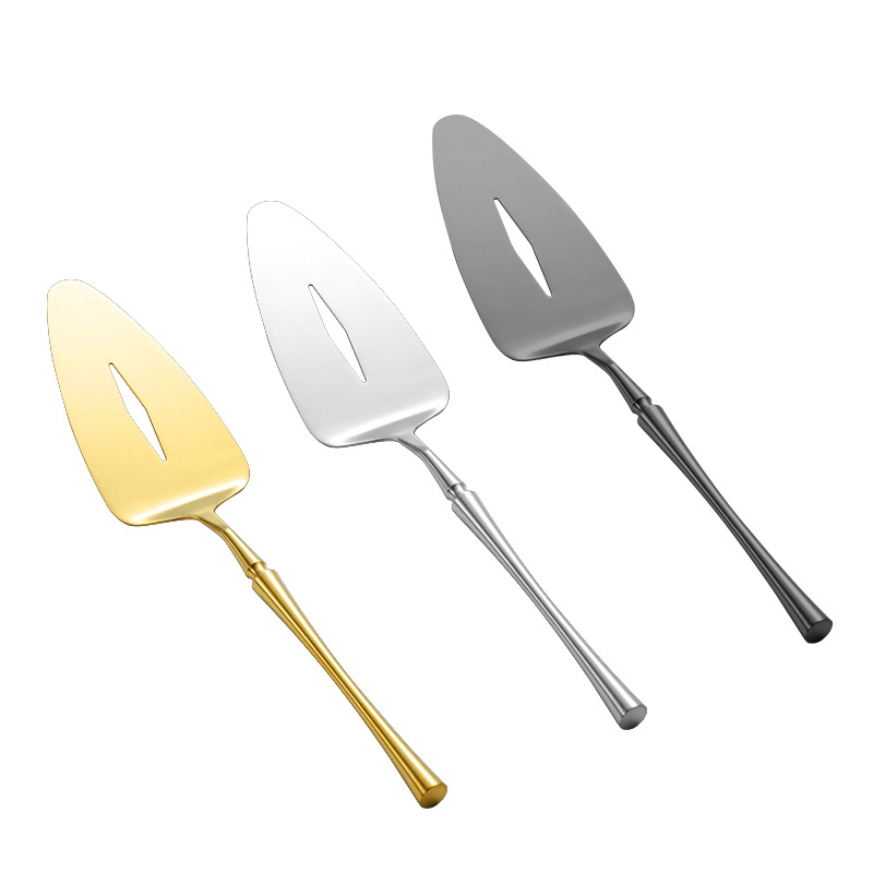 Trojuholníková lopatka na tortu, 304 nerezová oceľ, leštenie Hemp Wheel, moderný minimalistický štýl, jednofarebný vzor