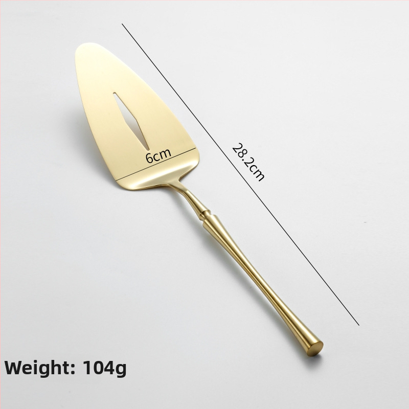 Trojuholníková lopatka na tortu, 304 nerezová oceľ, leštenie Hemp Wheel, moderný minimalistický štýl, jednofarebný vzor