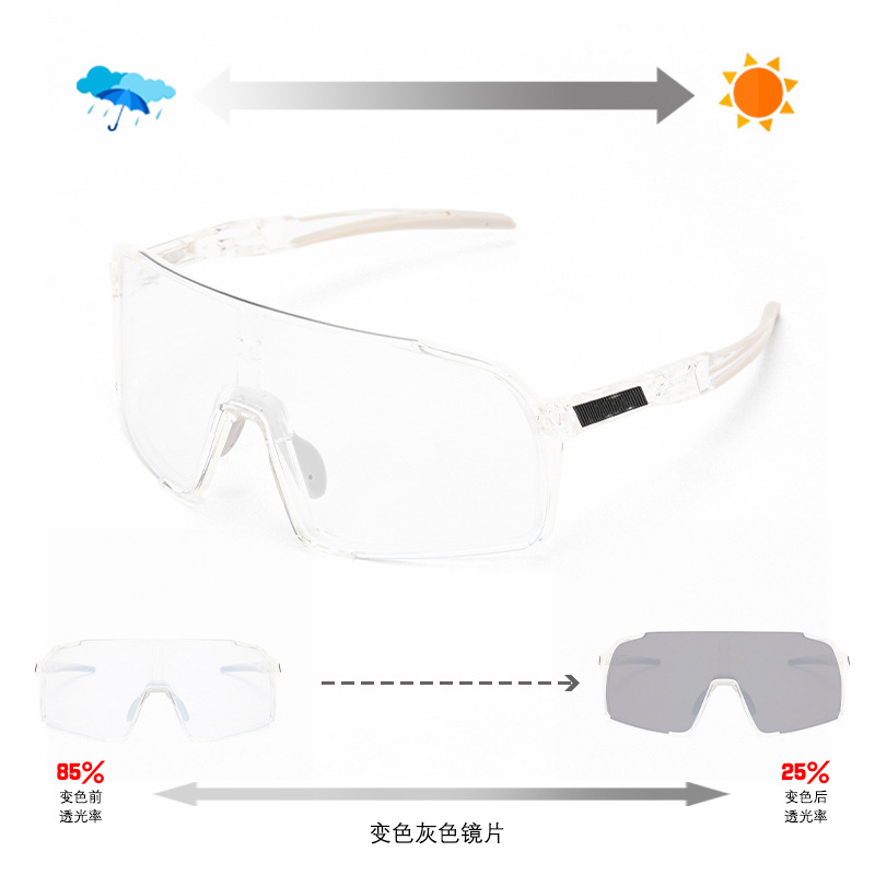 Cyklistické okuliare UY057T, TR90 rám, vymeniteľné šošovky, unisex, dizajn s plným rámom; vhodné na rybolov, beh, jazdu na bicykli a golf.