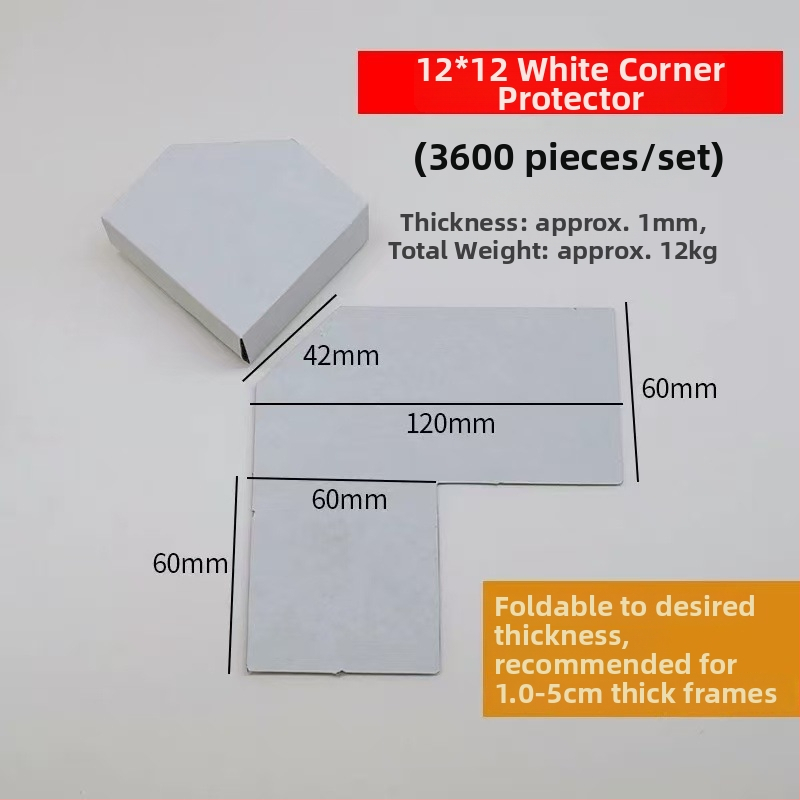 L-tvarovaný rohový ochranný z Kraft papiera – Jednodielny, Frame Creator