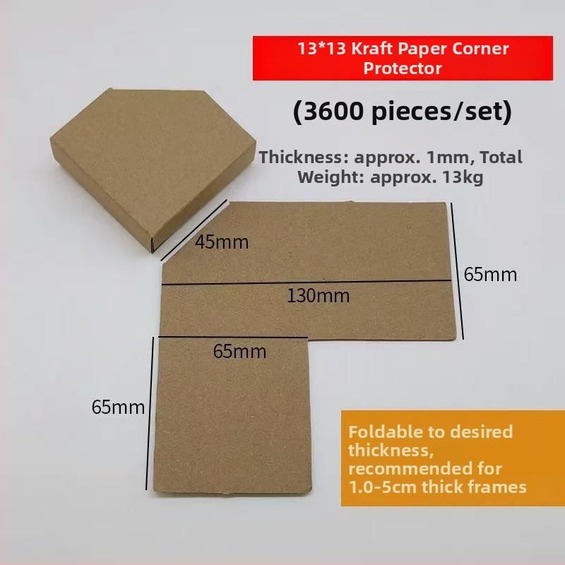 L-tvarovaný rohový ochranný z Kraft papiera – Jednodielny, Frame Creator