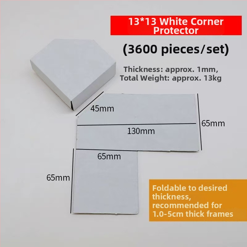 L-tvarovaný rohový ochranný z Kraft papiera – Jednodielny, Frame Creator