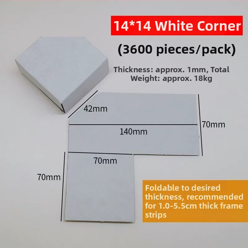 L-tvarovaný rohový ochranný z Kraft papiera – Jednodielny, Frame Creator