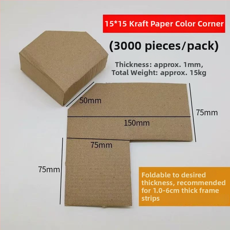 L-tvarovaný rohový ochranný z Kraft papiera – Jednodielny, Frame Creator