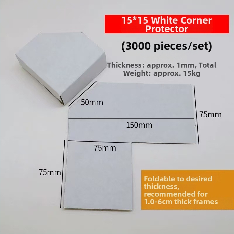 L-tvarovaný rohový ochranný z Kraft papiera – Jednodielny, Frame Creator