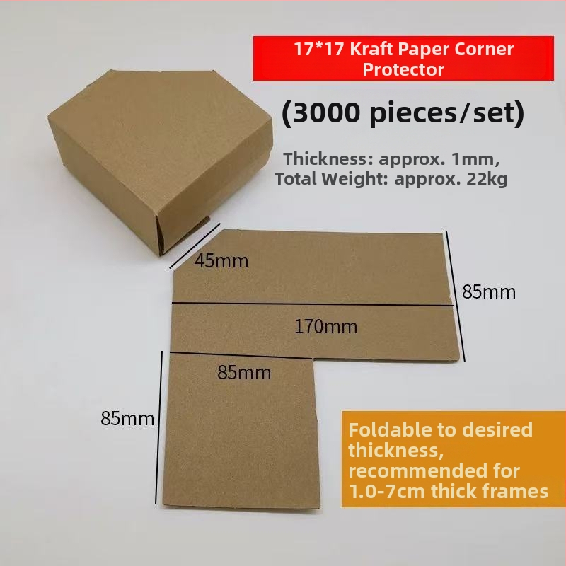 L-tvarovaný rohový ochranný z Kraft papiera – Jednodielny, Frame Creator