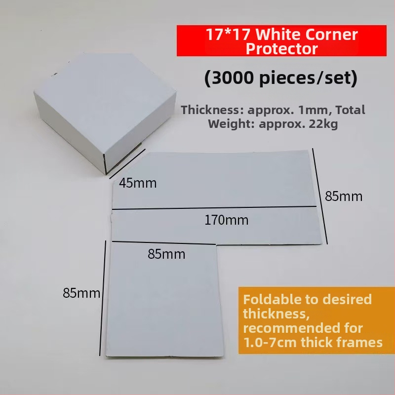 L-tvarovaný rohový ochranný z Kraft papiera – Jednodielny, Frame Creator