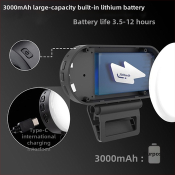 Lumină LED mini pentru fotografiere și streaming LIVE, 78 LEDuri, baterie încorporată de 3000 mAh, intrare 5V, rază de iluminare 3–6 m