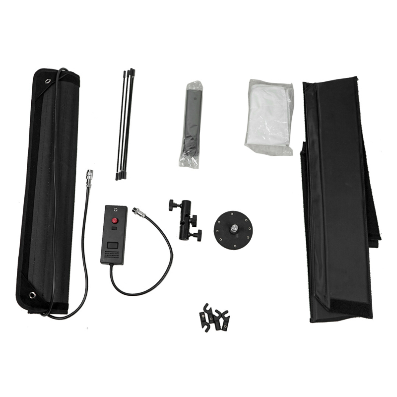 Nešiojamas LED ritinėlio šviesos tiesioginėms transliacijoms ir lauko įrašams, šešėlių nesukuriantis lubų apšvietimas su dviejų spalvų temperatūra