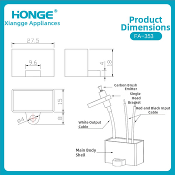 Generator de ioni negativi — purificare a aerului și eliminarea prafului — 24V DC