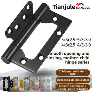 Nerezový ložiskový pánt na vnútorné drevené dvere, model Hinge, povrchová úprava: elektroplating a leštenie, značka TIANJULE