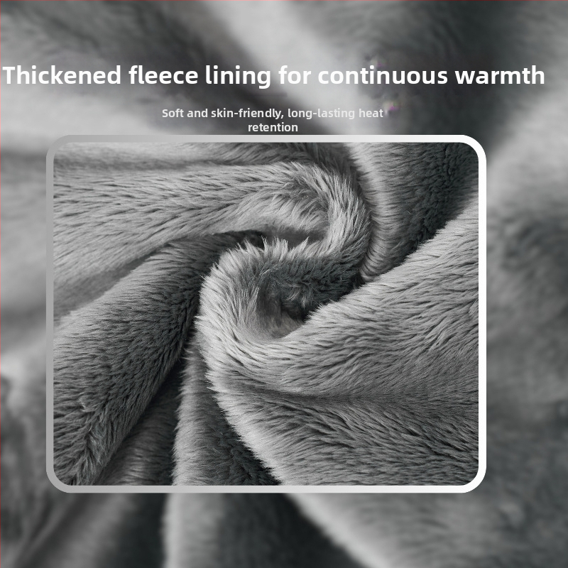 Maska na tvár na vonkajšiu jazdu na bicykli, dvojvrstvová s fleecovou podšívkou, polyester – vetruodolná, teplá, unisex