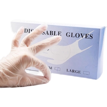 Jednorazové PVC rukavice pre kozmetický salón - vodotesné, vhodné pre masáže a tetovanie, na domáce aj profesionálne použitie