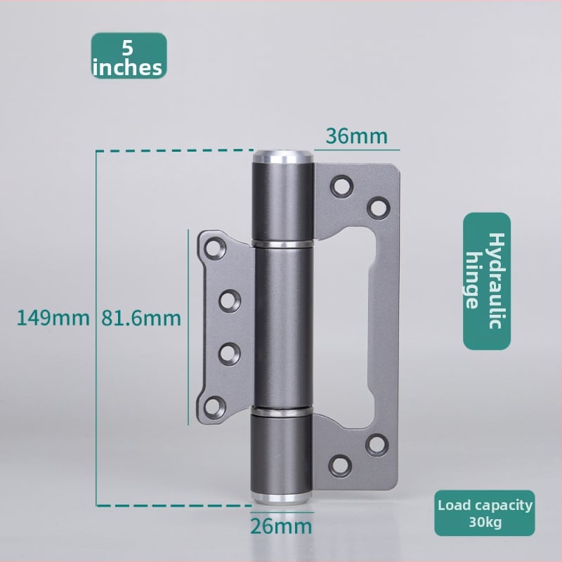 Obyčajný H-tvarovaný pánt na dvere, hliníková zliatina, povrchová úprava plastovým nástrekom, model Yyhe~zm, Haohao