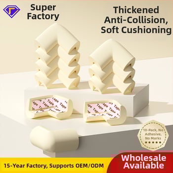 Father Shield penové rohové ochrany bezlepidla pre detské stoly a postele, pravouhlý tvar, balenie 100 kusov