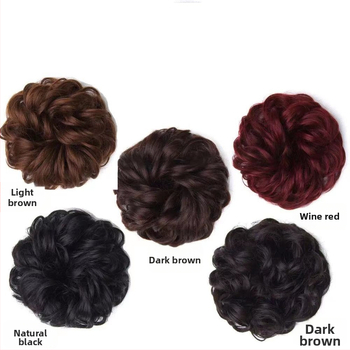 Parochňa s copom a kvetinovým čelenkom, hodvábne vlasy, mechanické spracovanie, nejde farbiť, pre ženy