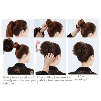 Parochňa s copom a kvetinovým čelenkom, hodvábne vlasy, mechanické spracovanie, nejde farbiť, pre ženy